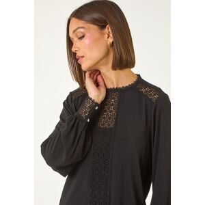 Roman Lace Trim Detail Stretch Top 10 female Roman Lace Trim Detail Stretch Top 10 female
