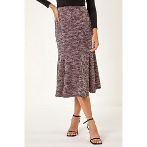 Roman Textured Boucle Panel Stretch Skirt 14 female Roman Textured Boucle Panel Stretch Skirt 14 female