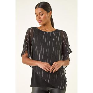 Roman Foil Dot Overlay Asymmetric Top 10 female Roman Foil Dot Overlay Asymmetric Top 10 female