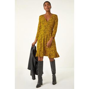 Roman Floral Print Wrap Front Stretch Dress 20 female Roman Floral Print Wrap Front Stretch Dress 20 female