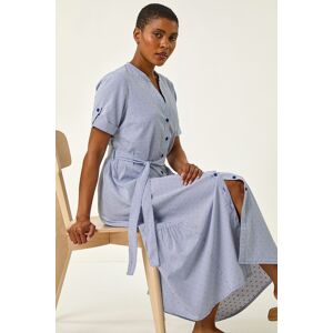 Roman Stripe Tie Waist Midi Dress 18 female Roman Stripe Tie Waist Midi Dress 18 female