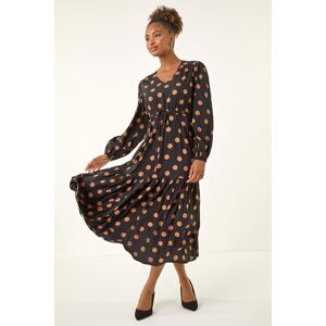Roman Polka Dot Midi Dress 14 female Roman Polka Dot Midi Dress 14 female