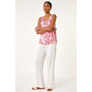 Roman Abstract Spot Print Button Vest 10 female Roman Abstract Spot Print Button Vest 10 female