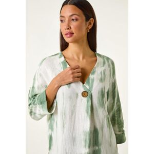 Roman Tie Dye Print V-Neck Tunic Top 18 female Roman Tie Dye Print V-Neck Tunic Top 18 female