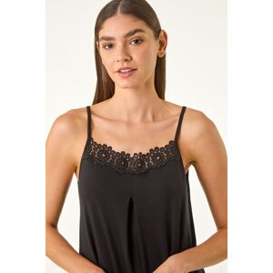Roman Lace Trim Cami Stretch Top 10 female Roman Lace Trim Cami Stretch Top 10 female