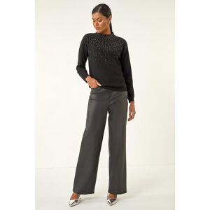 Roman Hotfix Crew Neck Knit Jumper one size female Roman Hotfix Crew Neck Knit Jumper one size female