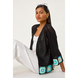 Roman Edge Crochet Hem Knit Cardigan 16 female Roman Edge Crochet Hem Knit Cardigan 16 female