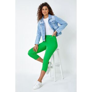 Roman Cropped Stretch Elastic Waist Denim Jegging 10 female Roman Cropped Stretch Elastic Waist Denim Jegging 10 female