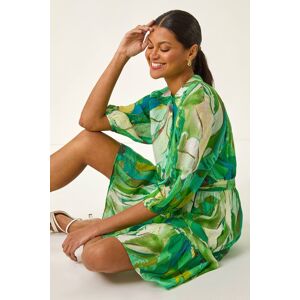 Roman Abstract Print Button Shirt Dress 18 female Roman Abstract Print Button Shirt Dress 18 female