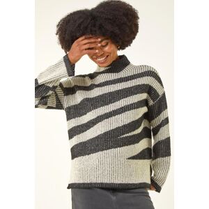 Roman Abstract Stripe Knit Jumper 12 female Roman Abstract Stripe Knit Jumper 12 female