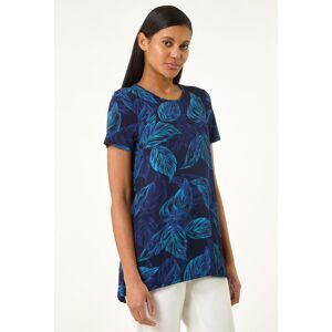 Roman Leaf Print Stretch Tunic Top 12 female Roman Leaf Print Stretch Tunic Top 12 female