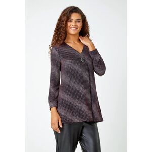 Roman Shimmer Stripe Print V-Neck Tunic Top 12 female Roman Shimmer Stripe Print V-Neck Tunic Top 12 female