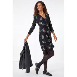 Roman Floral Print Wrap Front Stretch Dress 20 female Roman Floral Print Wrap Front Stretch Dress 20 female