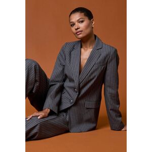 Roman Pinstripe Collared Blazer 10 female Roman Pinstripe Collared Blazer 10 female