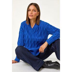 Roman V-Neck Cable Knit Jumper 12 female Roman V-Neck Cable Knit Jumper 12 female