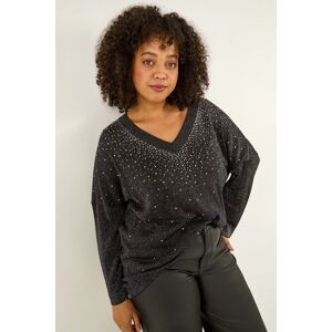 Roman Curve Sparkly Knit Top 26-28 female Roman Curve Sparkly Knit Top 26-28 female