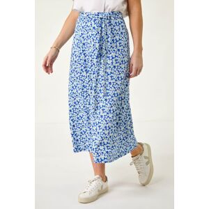 Roman Petite Ditsy Floral Tie Waist Skirt 14 female Roman Petite Ditsy Floral Tie Waist Skirt 14 female
