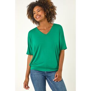 Roman V-Neck Grown On Sleeve Stretch Top 20 female Roman V-Neck Grown On Sleeve Stretch Top 20 female