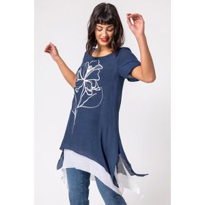 Roman Floral Motif Print Asymmetric Tunic Top 10 female Roman Floral Motif Print Asymmetric Tunic Top 10 female