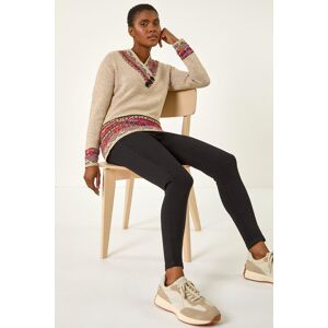 Roman Nordic Print Button Detail Jumper 20 female Roman Nordic Print Button Detail Jumper 20 female