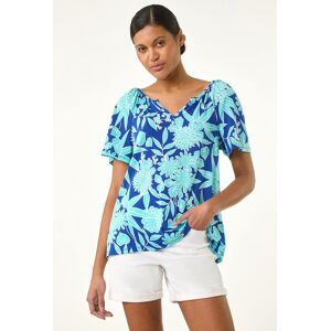 Roman Textured Print Notch Neck Top 20 female Roman Textured Print Notch Neck Top 20 female