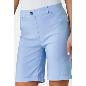 Roman Turn Up Stretch Shorts in Light Blue 20 female