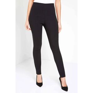 Roman Women's Black Tapered Slim Comfort Fit Full Length Stretch Formal Work Trousers 10 female