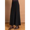 Roman Plain Knitted Midi Skirt in Black 16 female