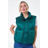 Roman Pocket Detail Quilted Gilet in Teal 20 female