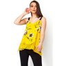 Roman Double Layer Floral Vest Top in Yellow 10 female