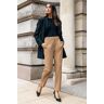 Roman Straight Leg Stretch Trouser in Camel 16 female