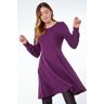 Roman Embellished Cuff Skater Dress in Purple - Size 10 10 female