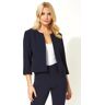 Roman Tailored Jacquard Jacket in Navy 12 female