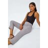 Roman Seam Detail Stretch Cropped Trousers in Taupe 10 female