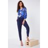 Roman Jersey Stretch Harem Trousers in Navy 22 female