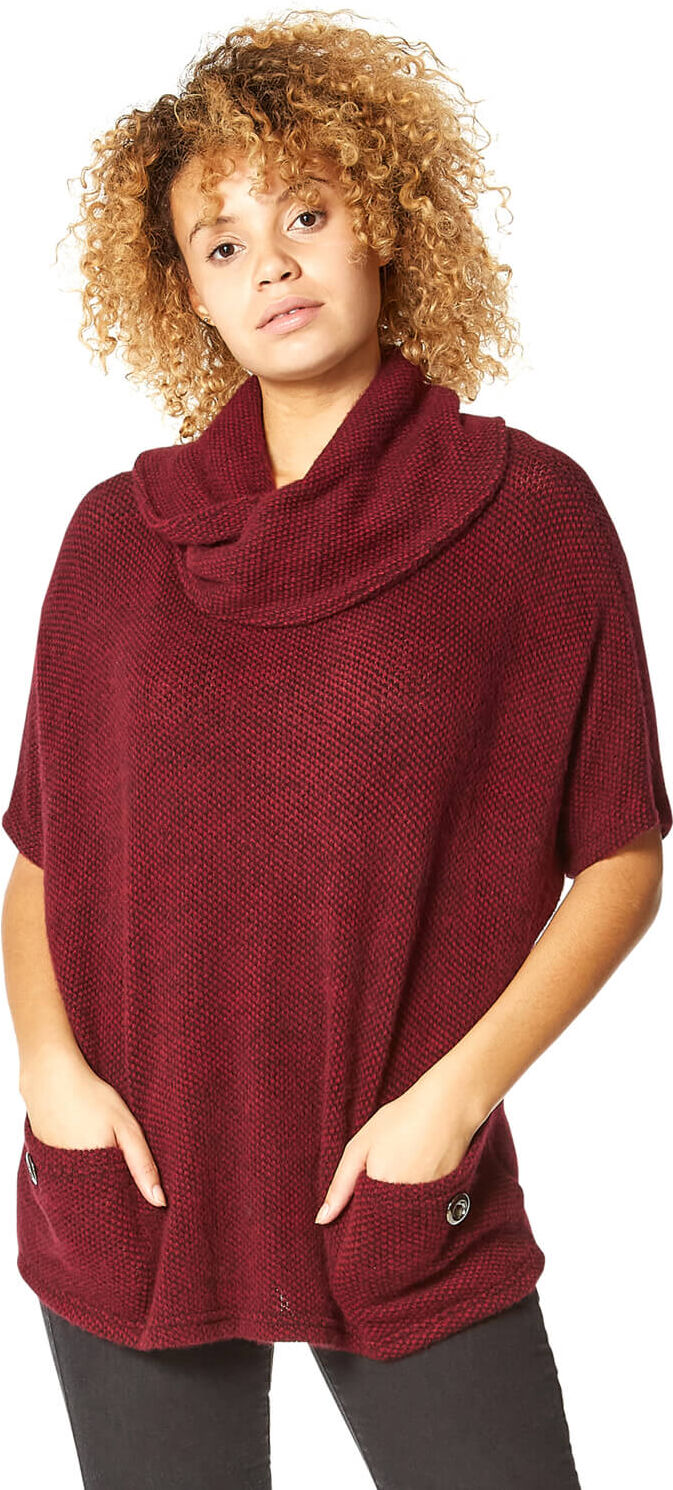 Roman Originals Cowl Neck Textured Tunic Top Roman Originals Cowl Neck Textured Tunic Top