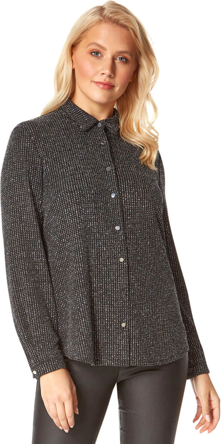 Roman Originals Sparkle Button Through Blouse Roman Originals Sparkle Button Through Blouse