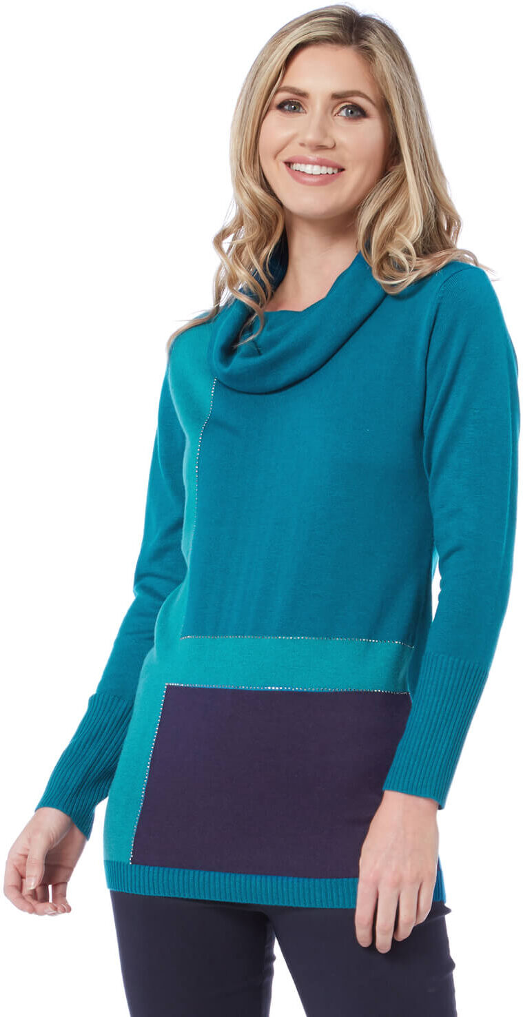 Roman Originals Colour Block Tunic Roman Originals Colour Block Tunic