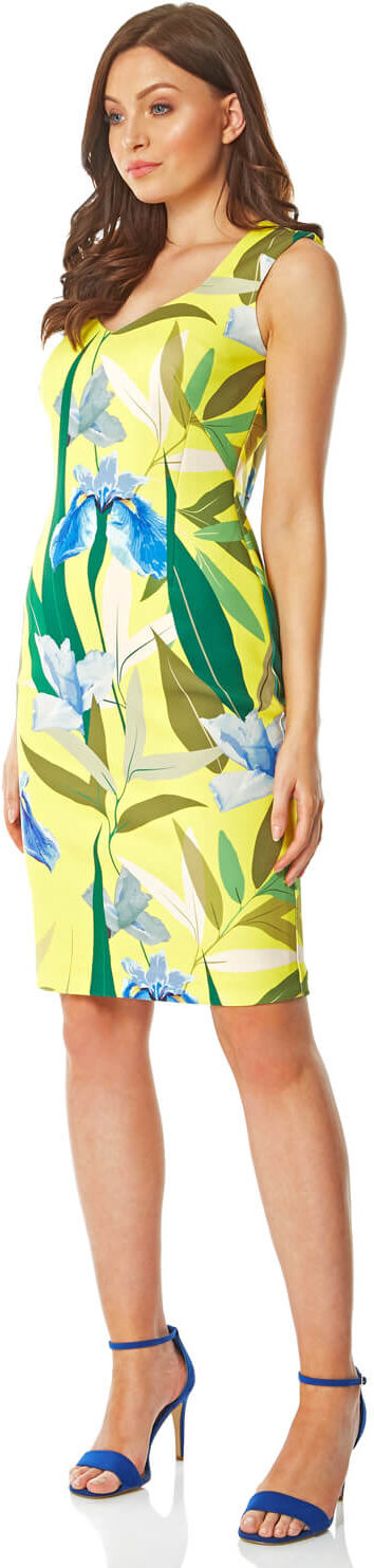 Roman Originals Floral Printed Scuba Dress Roman Originals Floral Printed Scuba Dress
