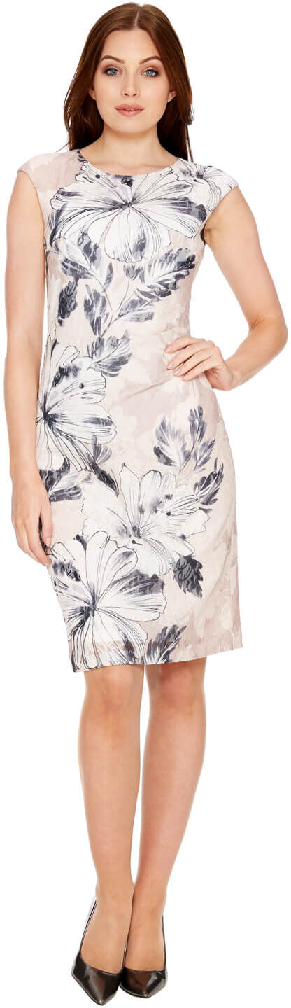 Roman Originals Floral Printed Lace Dress Roman Originals Floral Printed Lace Dress