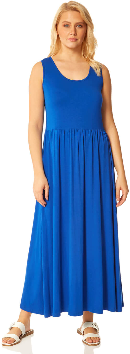 Roman Originals Crochet Back Jersey Maxi Dress Roman Originals Crochet Back Jersey Maxi Dress