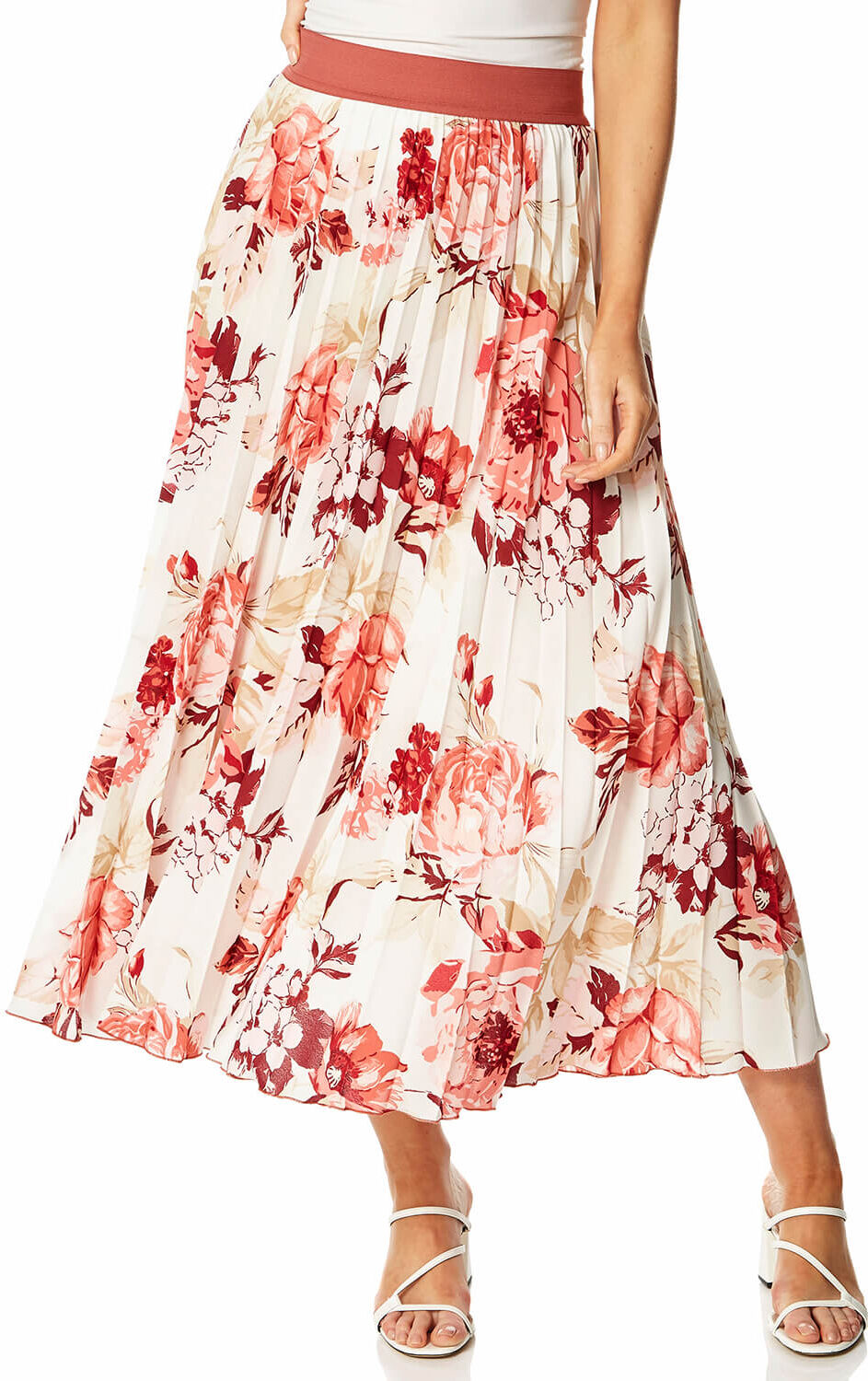 Roman Originals Floral Pleated Skirt Roman Originals Floral Pleated Skirt