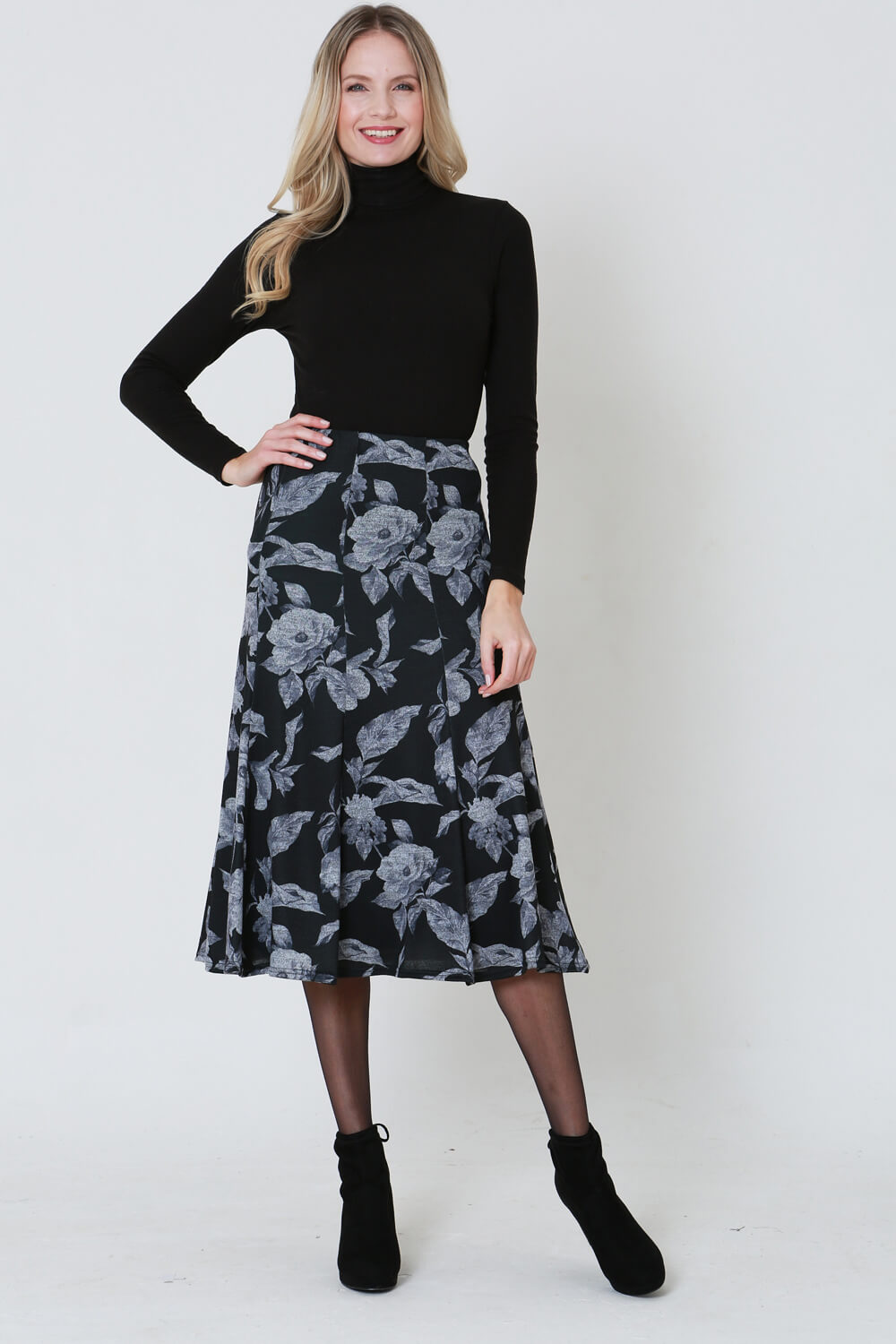 Julianna Floral Printed Midi Skirt Julianna Floral Printed Midi Skirt