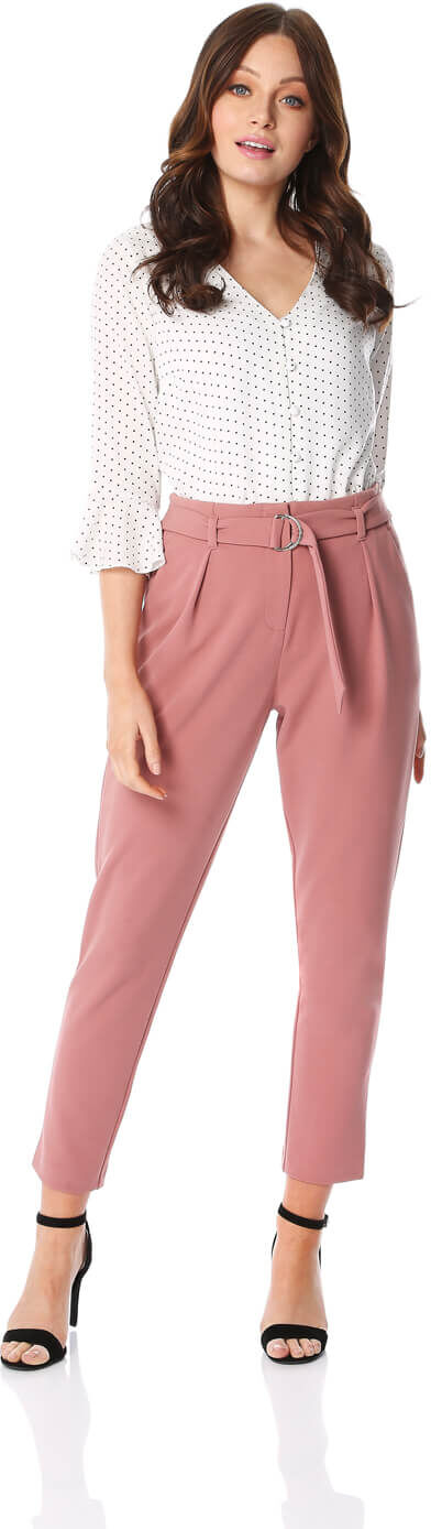 Roman Originals Belted Tailored Trousers Roman Originals Belted Tailored Trousers