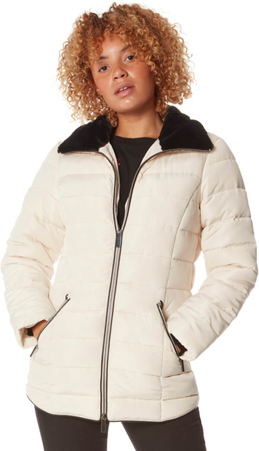 Roman Originals Short Zip Through Padded Coat Roman Originals Short Zip Through Padded Coat