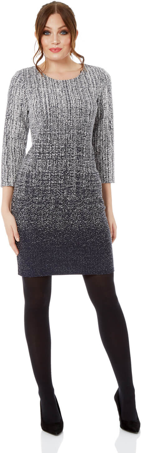 Roman Originals Ombre Textured Shift Dress Roman Originals Ombre Textured Shift Dress