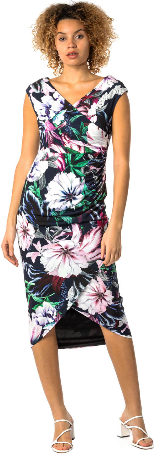 Roman Originals Floral Print Wrap Dress Roman Originals Floral Print Wrap Dress