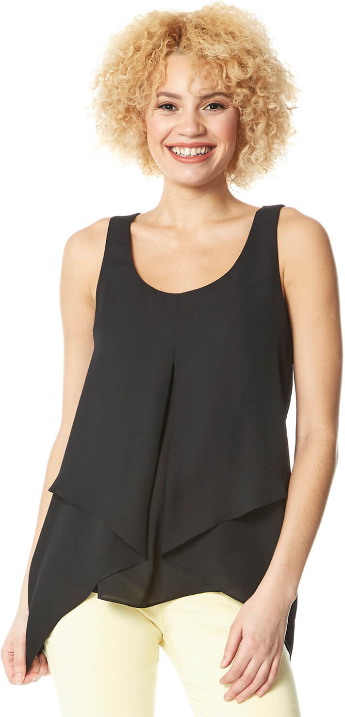 Roman Originals Asymmetric Sleeveless Top