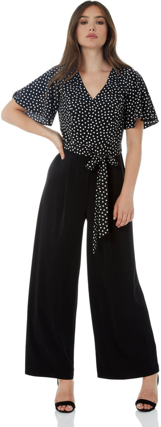 Roman Originals Spot Angel Sleeve Jumpsuit Roman Originals Spot Angel Sleeve Jumpsuit