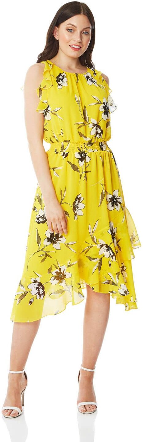 Roman Originals Floral Ruffle Midi Dress Roman Originals Floral Ruffle Midi Dress